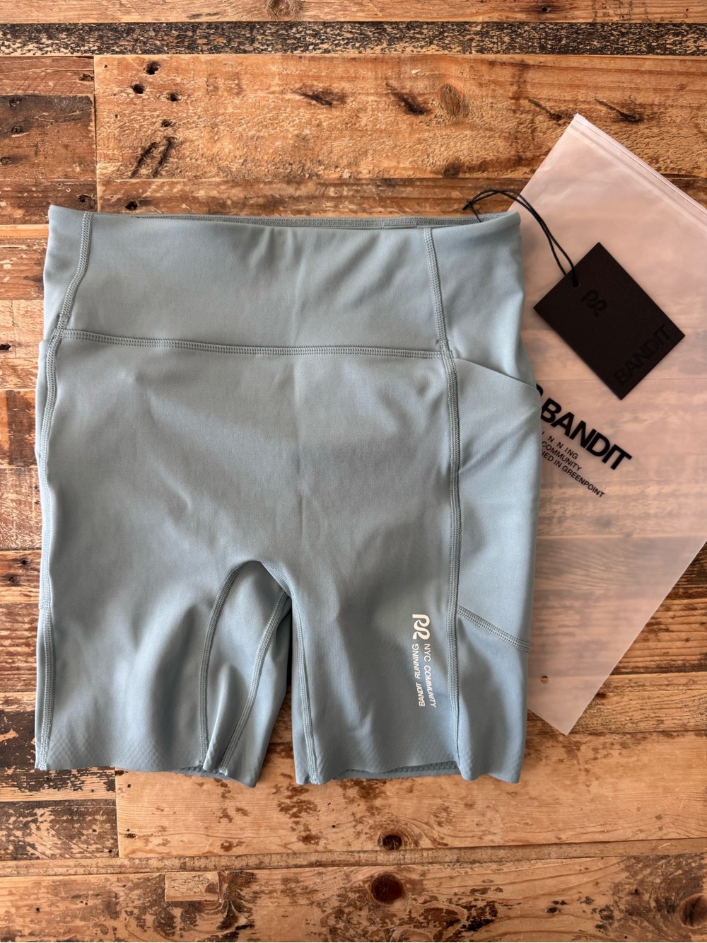 Bandit Women's Stamina-V High Waist 7” Compression Shorts, Tranquil Blue